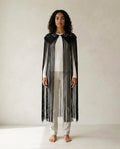 Zara | Elegant Crochet Cape for Autumn/Winter — front | Maison Perigee