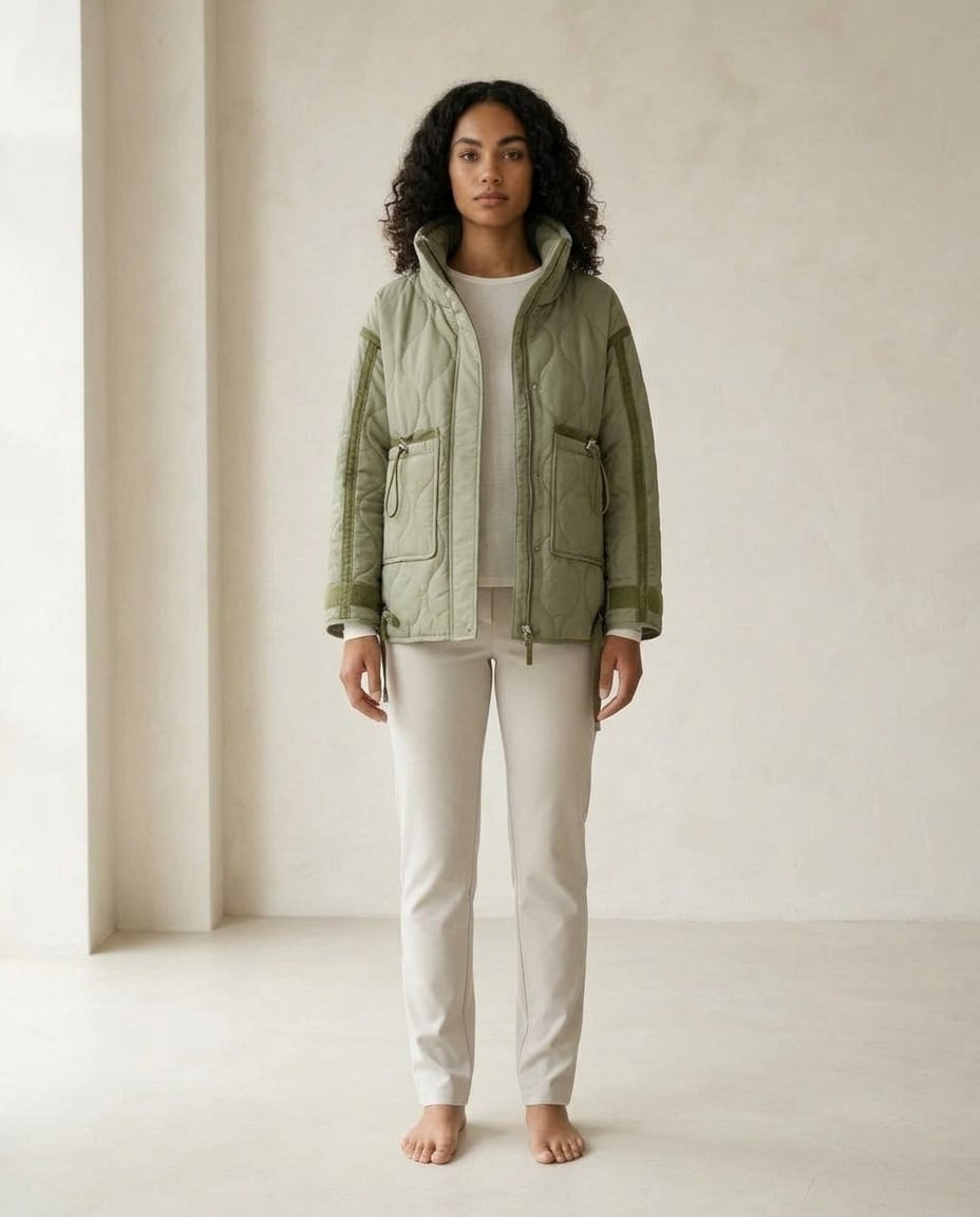 Zara | Elegant Quilted Jacket for Autumn/Winter — front | Maison Perigee