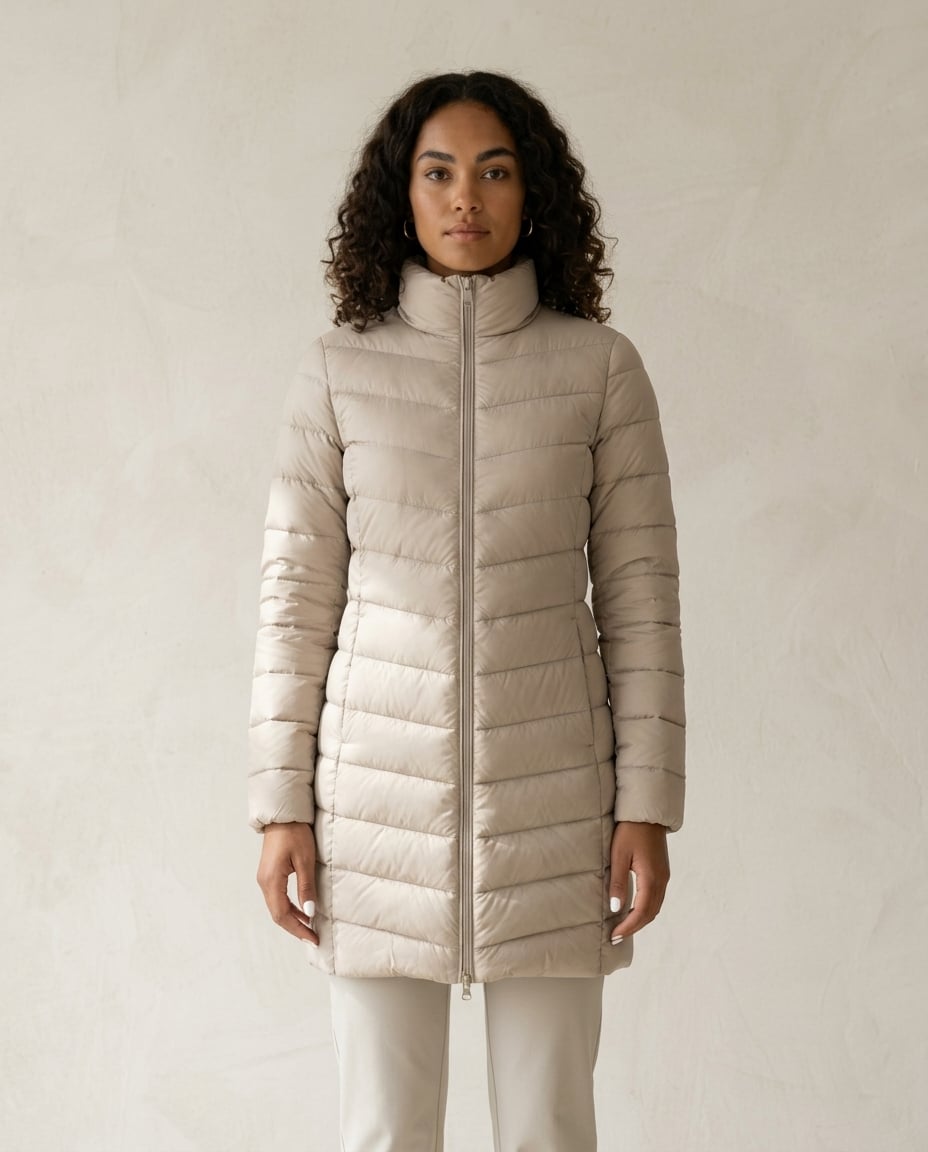 Zara | Refined Quilted Coat for Winter — front | Maison Perigee
