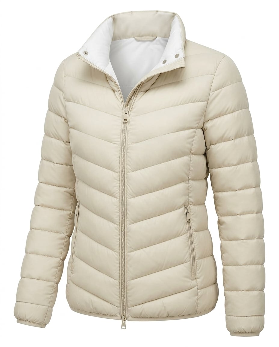 Zara | Refined Quilted Coat for Winter — product white bg | Maison Perigee