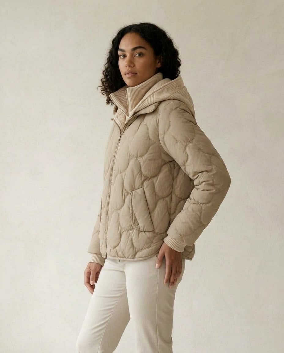 Zara | Refined Quilted Jacket for Winter — side | Maison Perigee