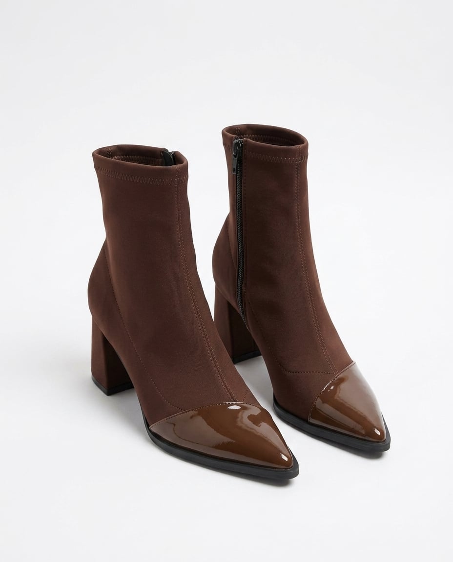 Brown ankle boots product photo, white background | Maison Perigee — product