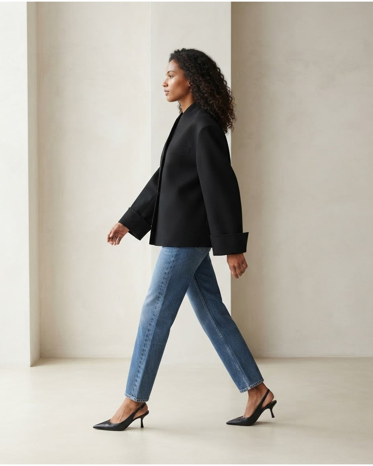 Zara | Sophisticated Oversized Jacket for Autumn/Winter - Side View