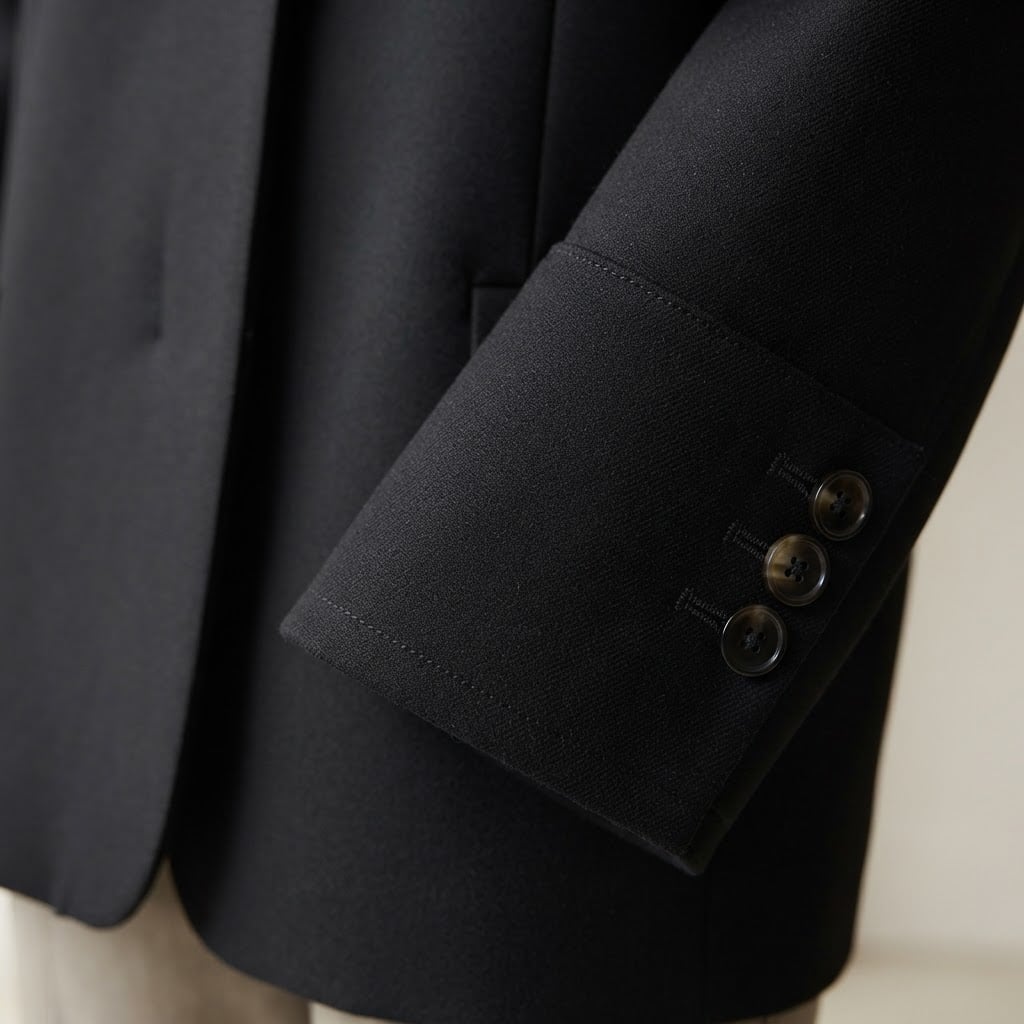 Zara | Sophisticated Oversized Jacket for Autumn/Winter - Detail Close-Up