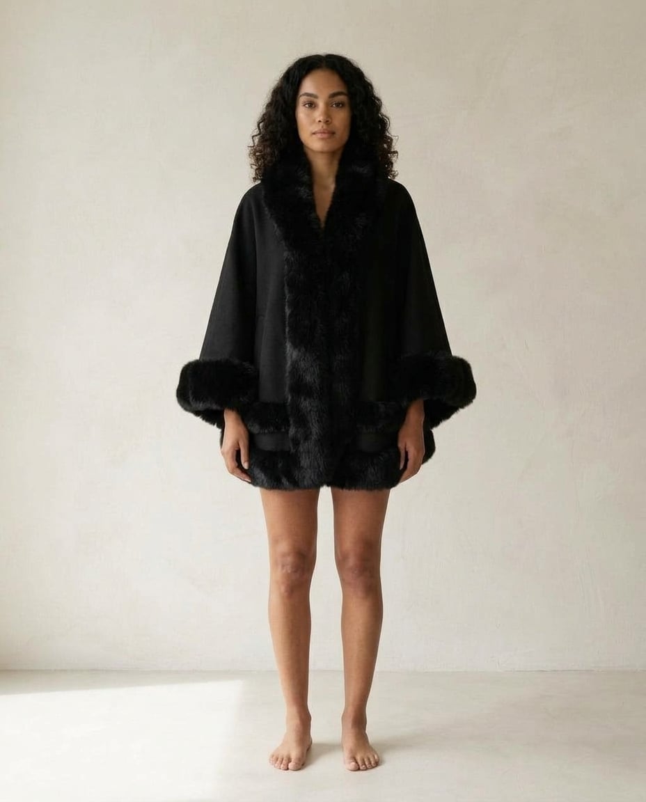 Zara | Timeless Cape Coat for Winter — front | Maison Perigee
