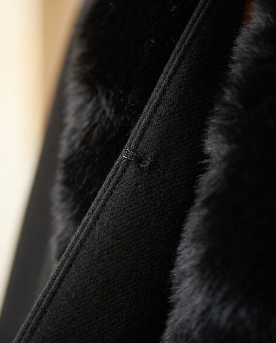 Zara | Timeless Cape Coat for Winter — detail | Maison Perigee
