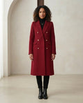 Zara | Timeless Double-Breasted Coat for Winter - Front View