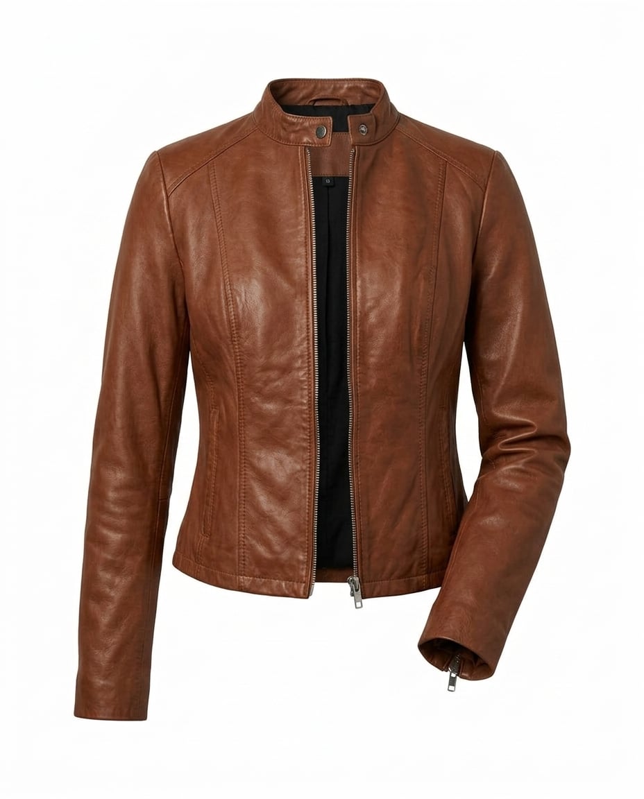 Zara | Timeless Leather Jacket for Autumn/Winter - Product Photo